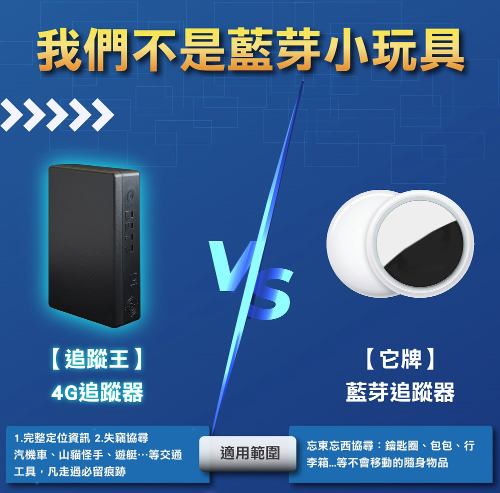 追蹤器適用範圍:1.完整定位資訊2.失竊協尋汽機車、山貓怪手、遊艇...交通工具